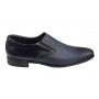 Pantofi barbati eleganti, din piele naturala, Bleumarin, cu elastic - CIUCALETI SHOES - 891BLM